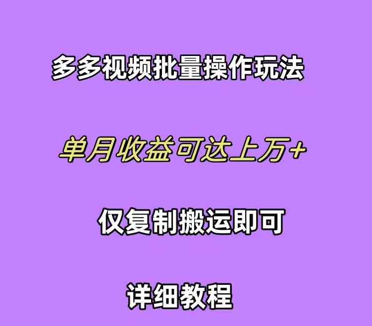 (10029期)拼多多视频带货快速过爆款选品教程 每天轻轻松松赚取三位数佣金 小白必…-大可网创