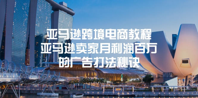 (11453期)亚马逊跨境电商教程:亚马逊卖家月利润百万的广告打法秘诀-大可网创