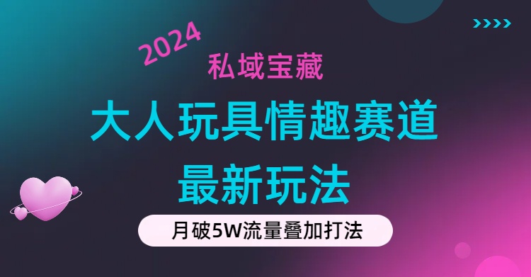 (11541期)私域宝藏:大人玩具情趣赛道合规新玩法,零投入,私域超高流量成单率高-大可网创