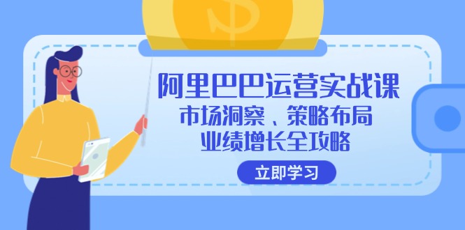 (12385期)阿里巴巴运营实战课:市场洞察、策略布局、业绩增长全攻略-大可网创