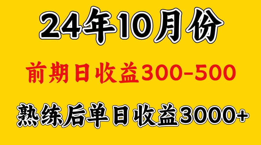高手是怎么赚钱的.前期日收益500+熟练后日收益3000左右-大可网创