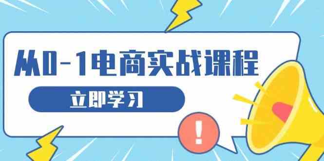 从零做电商实战课程,教你如何获取访客、选品布局,搭建基础运营团队-大可网创