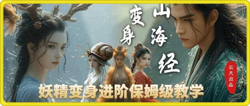 云天AI山海经变身视频教程,妖精变身进阶保姆级教学-大可网创
