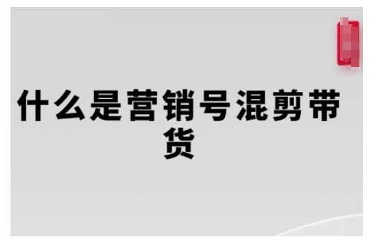 营销号混剪带货,从内容创作到流量变现的全流程,教你用营销号形式做混剪带货-大可网创