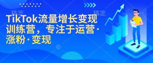 TikTok流量增长变现训练营,专注于运营·涨粉·变现-大可网创