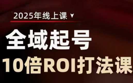 2025全域起号10倍ROI打法课,助你提升直播间的投资回报率-大可网创