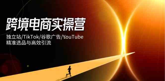跨境电商实操营:独立站/TikTok/谷歌广告/YouTube,精准选品与高效引流-大可网创