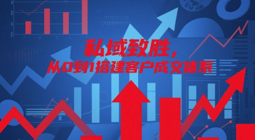 私域致胜,从0到1搭建客户成交体系-大可网创