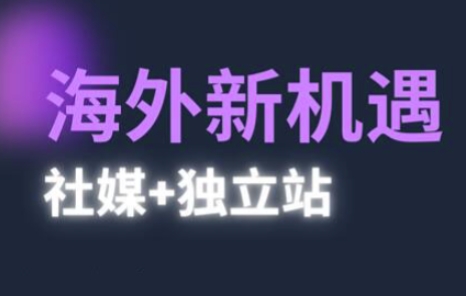 2025出海新机遇(社媒+独立站),海外新机遇,实现独立站的高效运营与出海-大可网创