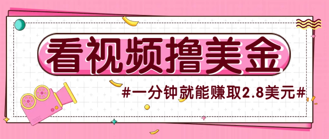 国外无脑看直播撸美金项目,多账号操作,可收益放大,每分钟最高赚取2.8美元!-大可网创