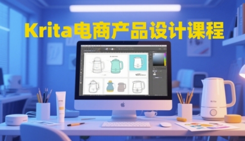Krita电商产品设计课程,掌握从工具使用到创意落地的全链路设计能力-大可网创