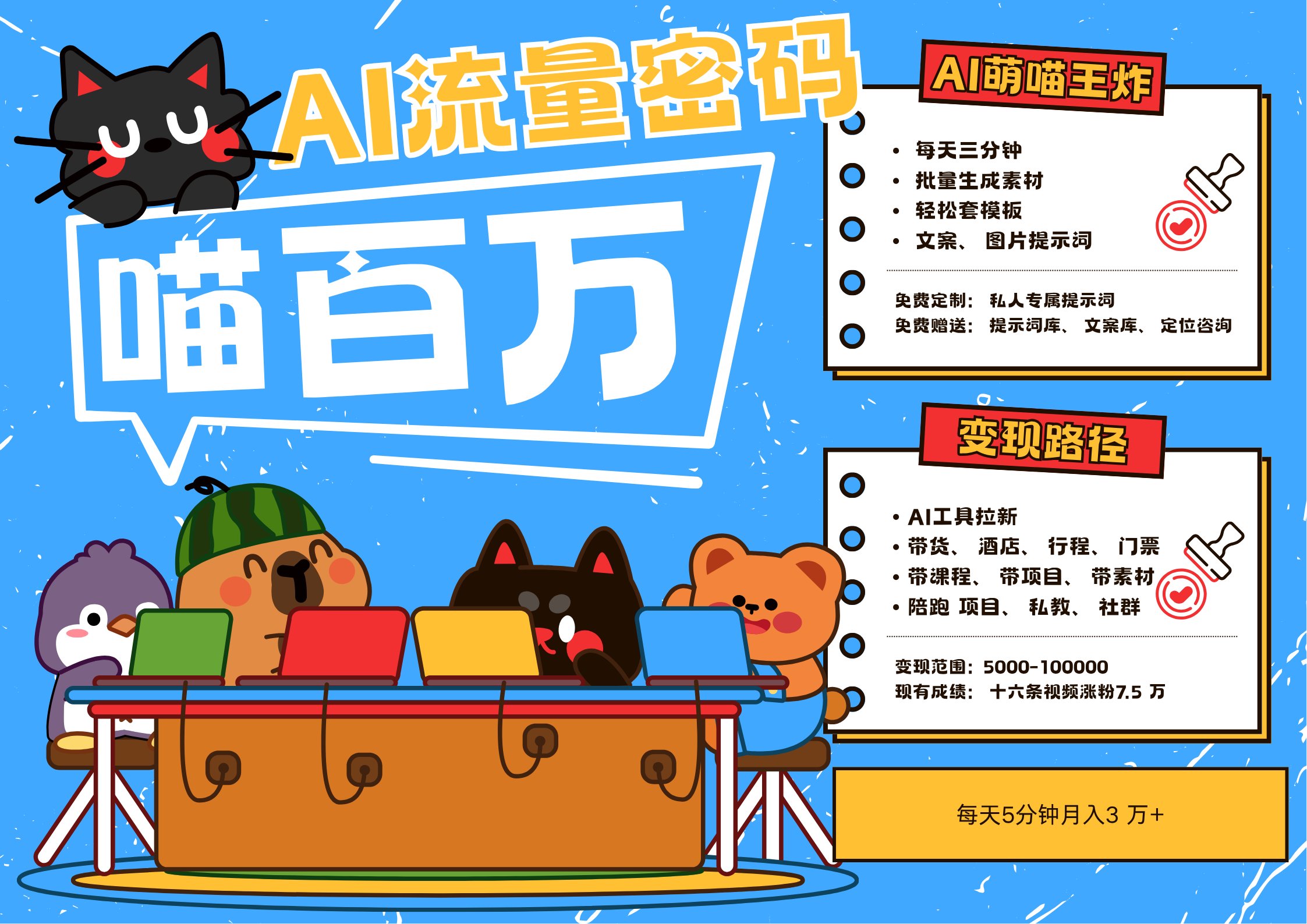 AI+宠物+旅行,2025最火流量密码 轻松用AI宠物做文旅账号,N种变现渠道月入五位数-大可网创