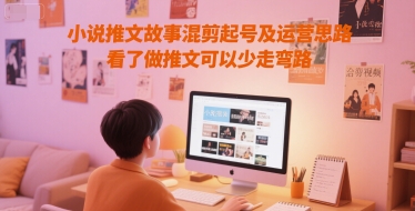 小说推文故事混剪起号及运营思路,看了做推文可以少走弯路-大可网创