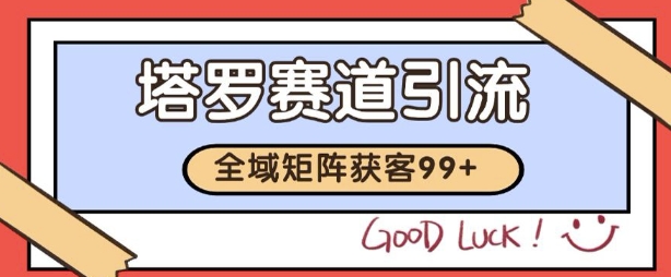 小红书某音塔罗赛道引流获客 自热矩阵日引200+【揭秘】-大可网创