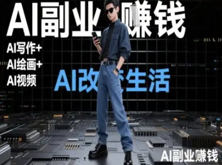 AI改变生活(Ai写作+AI绘画+Ai视频),AI副业挣钱-大可网创