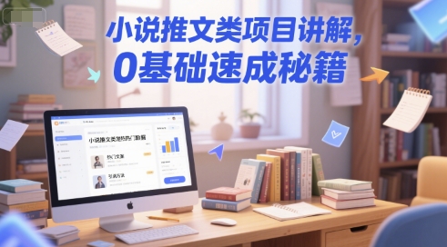 小说推文类项目讲解,0 基础速成秘籍-大可网创