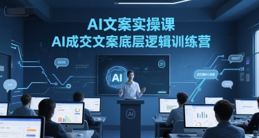 AI文案实操课,AI成交文案底层逻辑训练营-大可网创