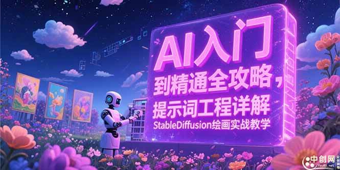 (15181期)AI入门到精通全攻略,提示词工程详解,StableDiffusion绘画实战教学-大可网创