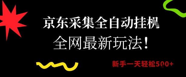 京东采集全自动挂G项目,全网最新玩法新手一天轻松5张【揭秘】-大可网创