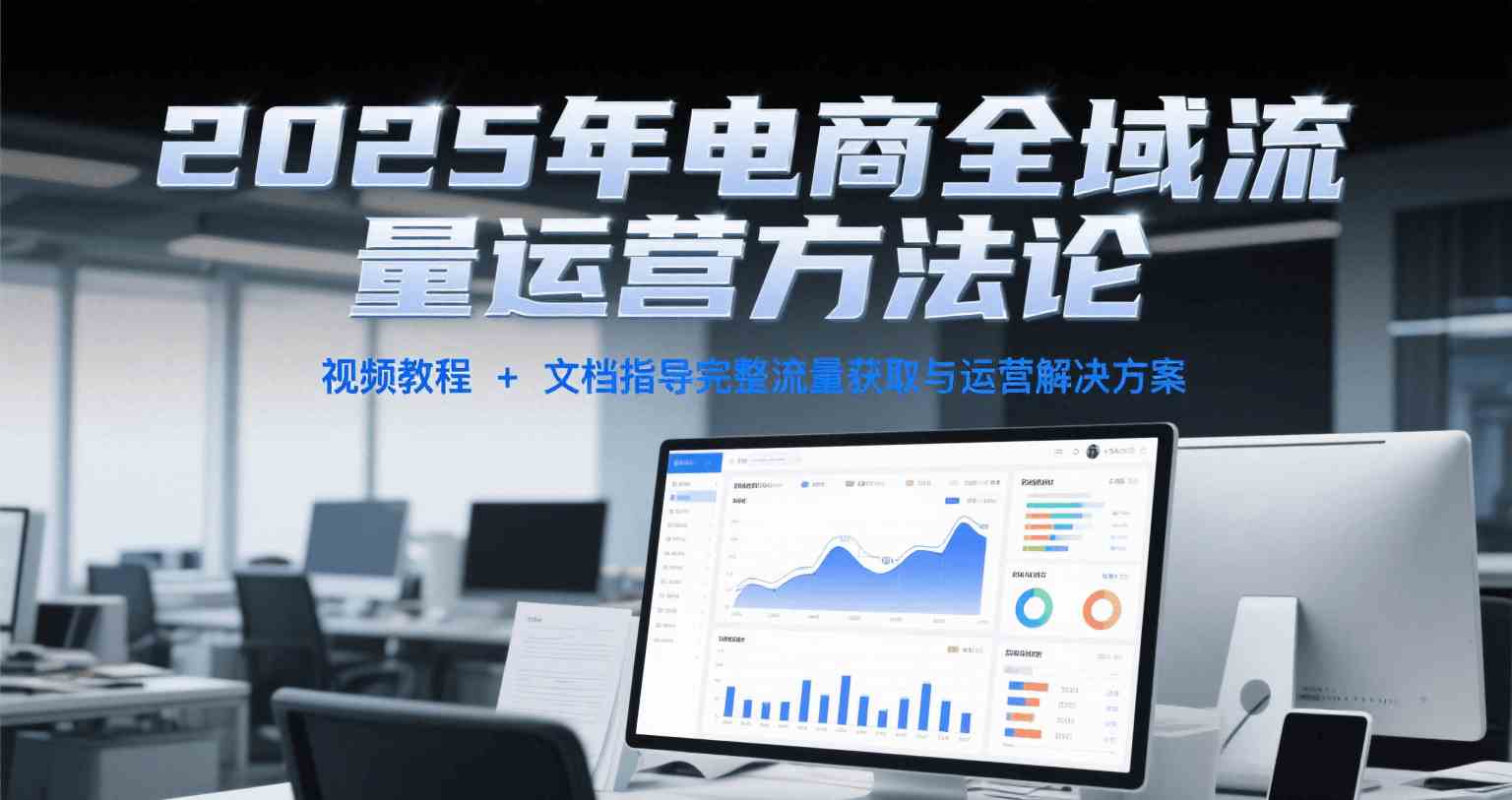 2025年电商全域流量运营方法论,视频教程+文档指导完整流量获取与运营解决方案-大可网创