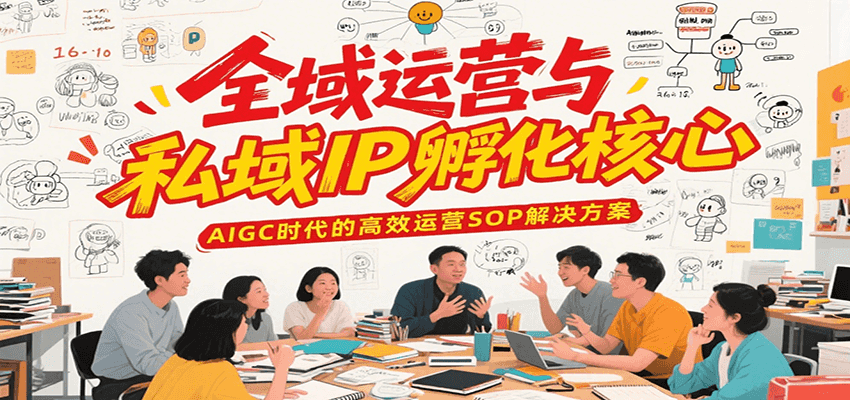全域运营与私域IP孵化核心,AIGC时代的高效运营SOP解决方案-大可网创