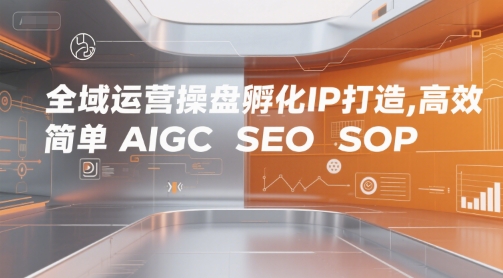 全域运营操盘孵化IP打造,高效 简单 AIGC SEO SOP-大可网创