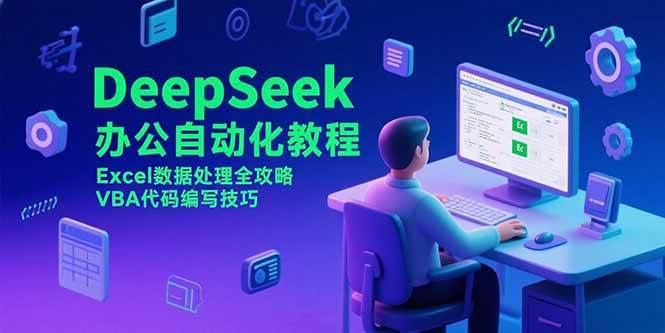 (15342期)DeepSeek办公自动化教程,Excel数据处理全攻略,VBA代码编写技巧-大可网创