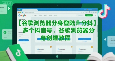 谷歌浏览器分身登陆多个抖音号,谷歌浏览器分身创建教程-大可网创