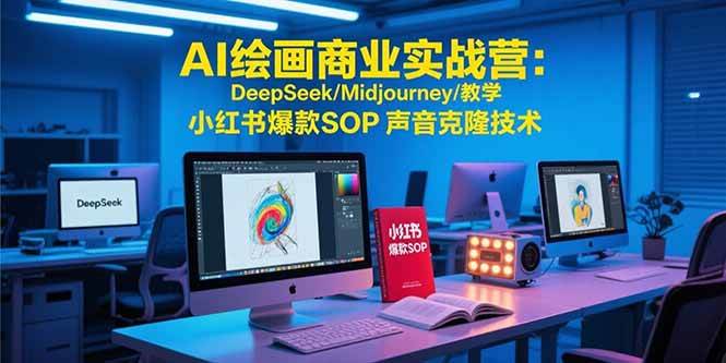 (15460期)AI绘画商业实战营:DeepSeek/Midjourney/教学 小红书爆款SOP 声音克隆技术-大可网创