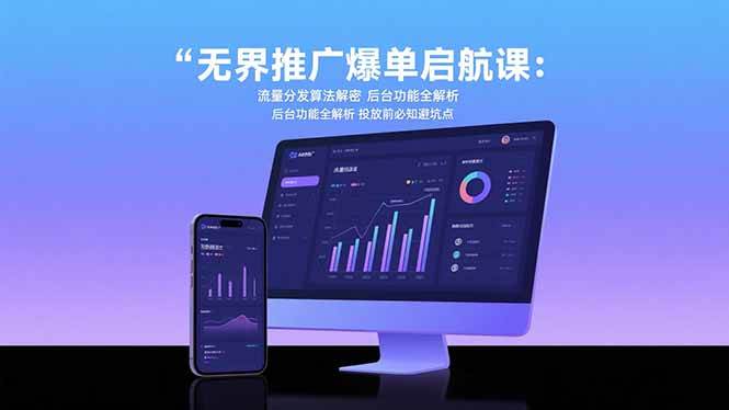 (15567期)无界推广爆单启航课:流量分发算法解密 后台功能全解析 投放前必知避坑点-大可网创