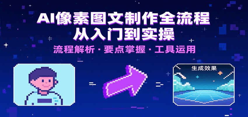 AI像素图文制作全流程:内容要点、文案选择及所用工具,助你快速入局-大可网创