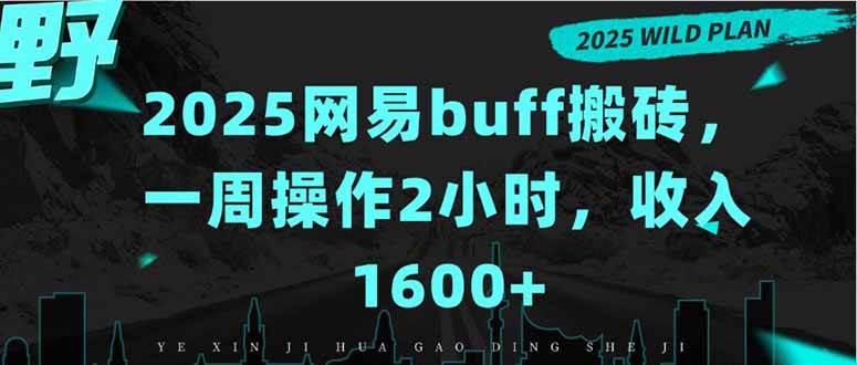 (15666期)2025网易buff搬砖,一周操作2小时,收入1600+-大可网创