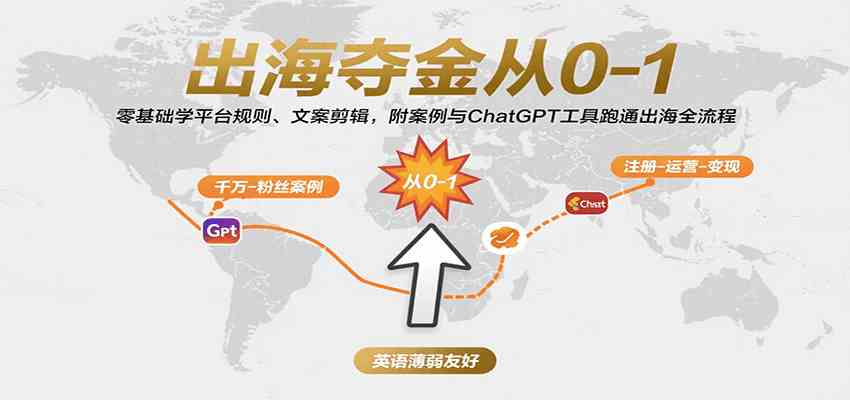 出海夺金从0-1:零基础学平台规则、文案剪辑,附案例与ChatGPT工具跑通出海全流程-大可网创