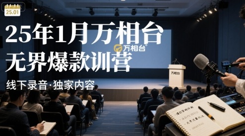 25年1月万相台无界爆款特训营线下录音-大可网创
