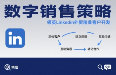 数字销售策略领英LinkedIn外贸精准客户开发-大可网创