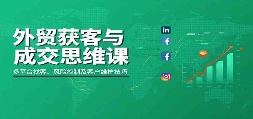 外贸获客与成交思维课:多平台找客、风险控制及客户维护技巧-大可网创