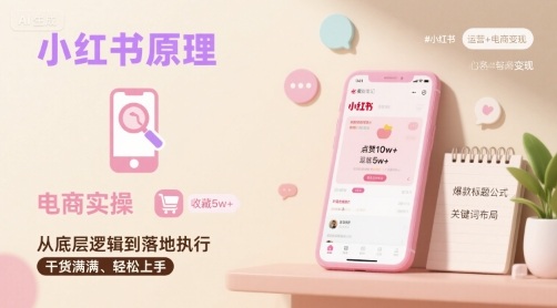 小红书原理以及详细实操流程,小红书电商教程-大可网创