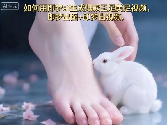 如何用即梦ai生成爆款玉足美足视频,即梦出图+即梦出视频,快速涨粉-大可网创