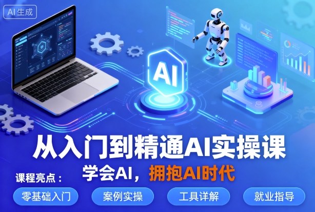 从入门到精通AI实操课,学会AI,拥抱AI时代-大可网创
