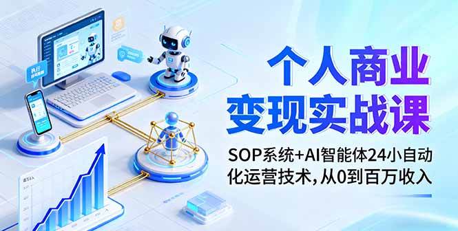(16111期)个人商业变现实战课:SOP系统+AI智能体24小自动化运营技术,从0到百万收入-大可网创