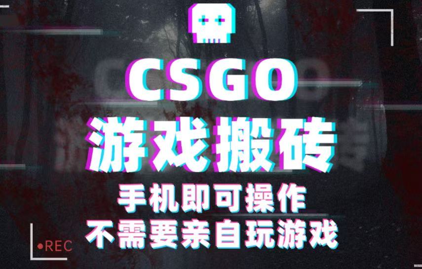 CSGO游戏挂机捡漏,单日扫货500+,年底小高峰上车可吃肉,手机即可操作兼职副业-大可网创