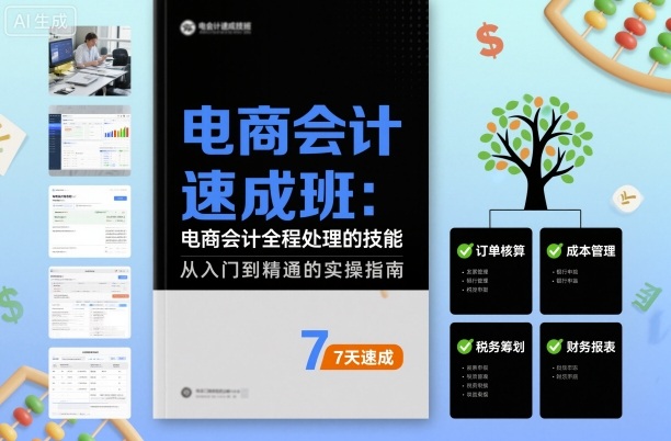 电商会计速成班,电商会计全程处理的技能-大可网创