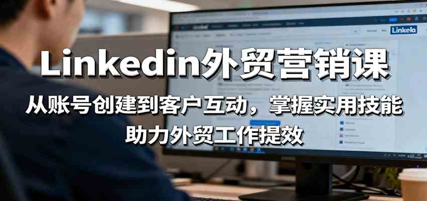 LinkedIn外贸营销课:从账号创建到客户互动,掌握实用技能,助力外贸工作提效-大可网创