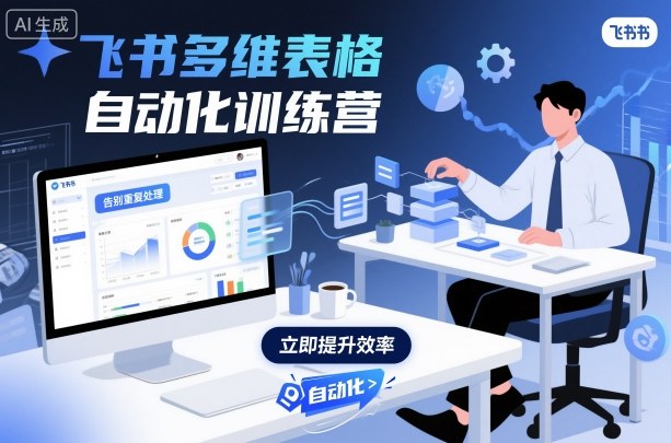 飞书多维表格自动化训练营,手把手教你告别重复处理,用多维表格开启高效办公新模式-大可网创