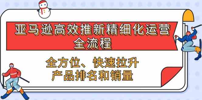 亚马逊高效推新精细化运营全流程，全方位、快速 拉升产品排名和销量-大可网创