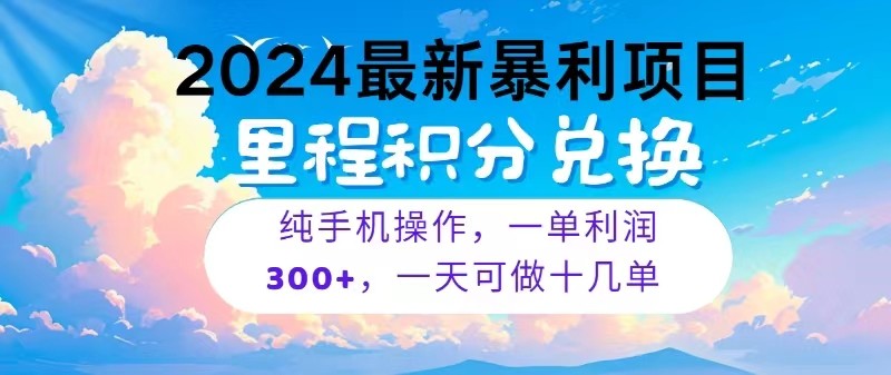 2024最新项目，冷门暴利，一单利润300+，每天可批量操作十几单-大可网创