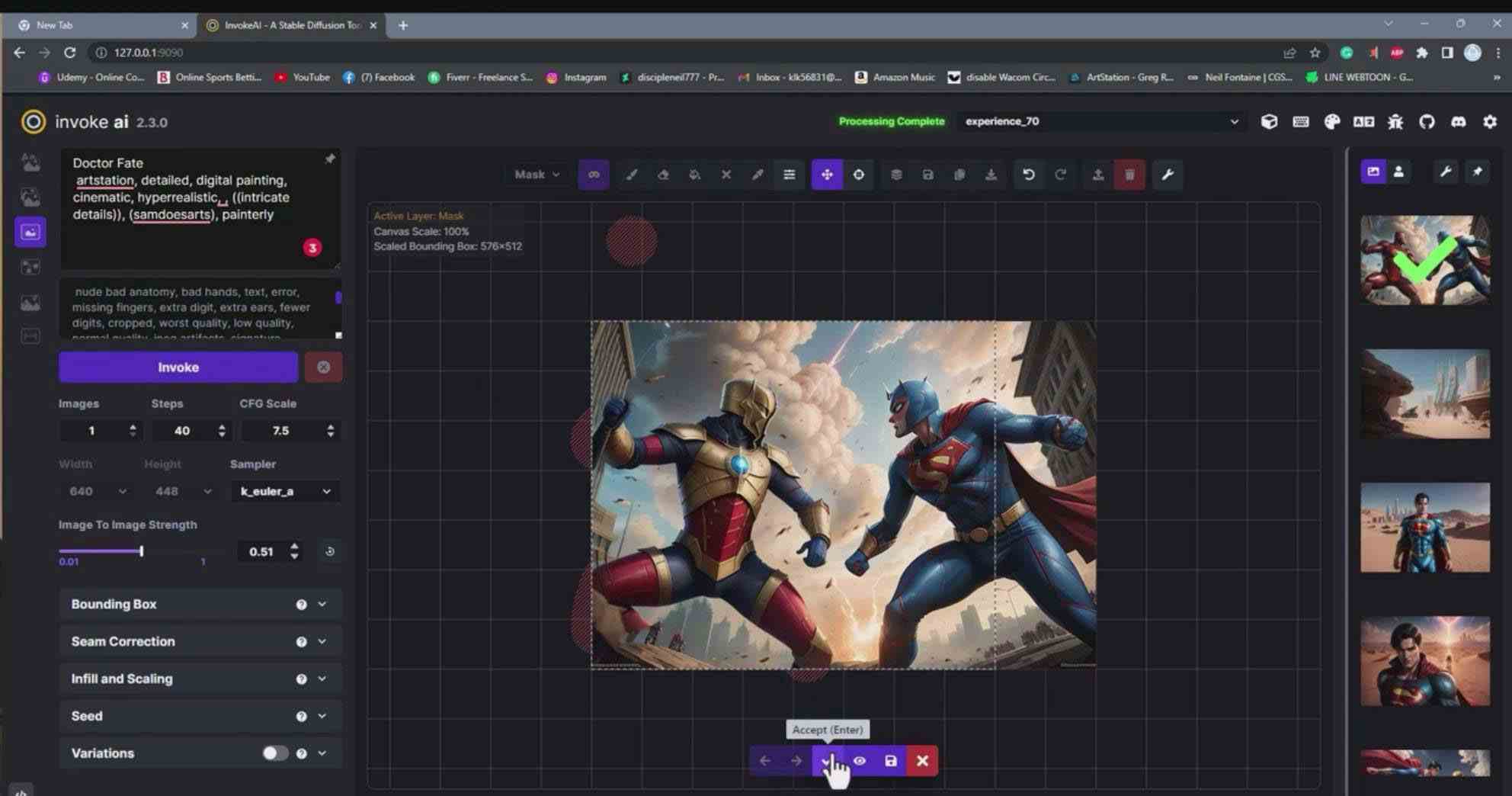 （9760期）Invoke AI 绘画教程-零基础创作可以销售的完美插图-49节-中英字幕-大可网创