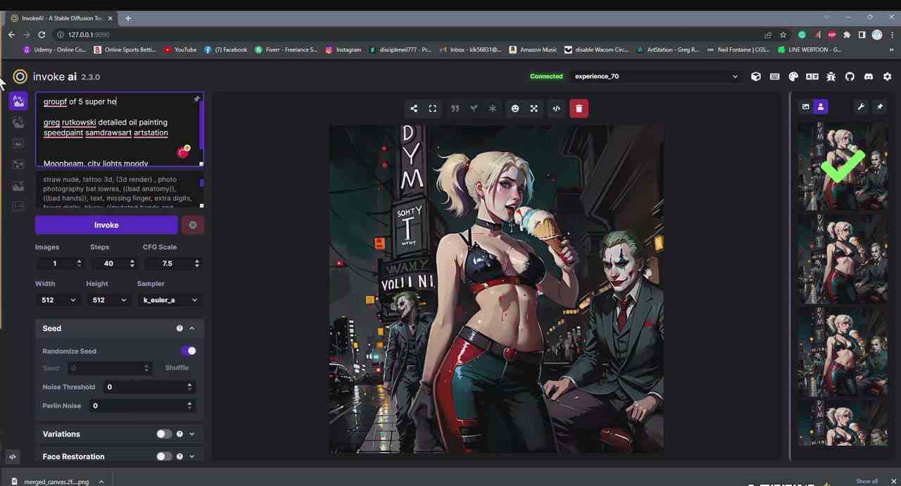 图片[5]-（9760期）Invoke AI 绘画教程-零基础创作可以销售的完美插图-49节-中英字幕-大可网创