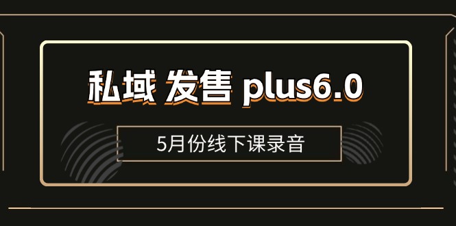 （11612期）私域 发售 plus6.0【5月份线下课录音】/全域套装 sop流程包，社群发售…-大可网创