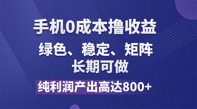 （11976期）纯利润高达800+，手机0成本撸羊毛，项目纯绿色，可稳定长期操作！-大可网创